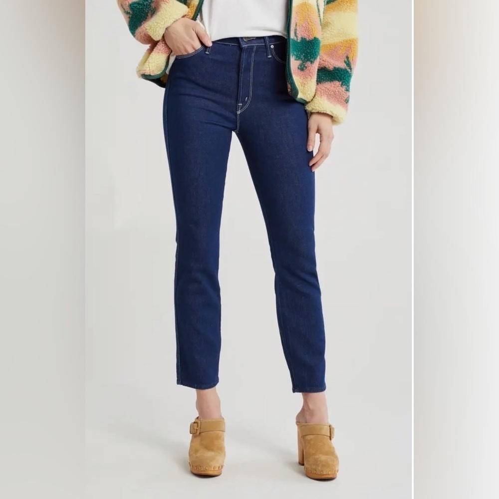 MOTHER The Double Dazzler Skinny Jeans in Ooh La La 24 NWT Dark Wash High Rise